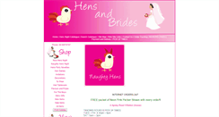 Desktop Screenshot of hensandbrides.com.au